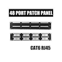 48 Port Cat6 Patch Panel Dolu