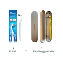 Tbrush Diş Silgisi ve Diş Silgisi Metal Kabı