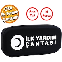 Automix Otomobil Araç Araba Oto İlk Yardım Yaralı Acil Çanta Çantası Ekipmanları 16 Parça