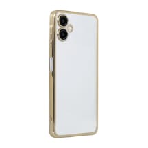 Samsung Galaxy Uyumlu A06 Kılıf Razer Lensli Silikon - Gold Bz8683140838522