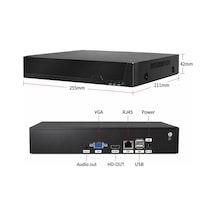 O-kam Zr-4010 Nvr Wifi Kayıt Cihazı 10 Kanal Ip Kamera Uyumluluğu