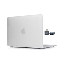 Macbook Air 13.6 İnç Kılıf Mat Flu Buzlu Tpu Sert Kapak M4-m3-m2 Uyumlu İnce Hafif Darbe Çizik Koruma Şeffaf