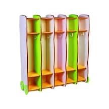 VESTİYER (5 BÖLMELİ) Kırmızı