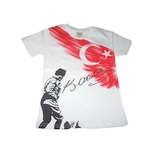 Baskılı Atatürk Tişörtü Bayrak Tişört Atatürk Tişört