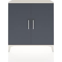 Arges Şifonyer 2 Raflı 2 Kapaklı 88x30x96 Aytaşı-antrasit Aytaşı
