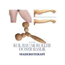 Maderoterapi İç Kol-baldır- Bacak Roller Ahşap Masaj Aleti