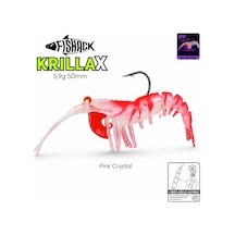 Silikon Karides Yem Fishack Krillax - Uv Boyalı - 5,9g 50mm - Renk Pink Crystal