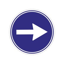 Mecburi Yön Trafik Levhası