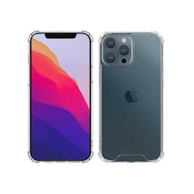 Zore İphone 13 Pro Max Uyumlu Nvth Kamera Korumalı Nitro Anti Shock Silikon-renksiz