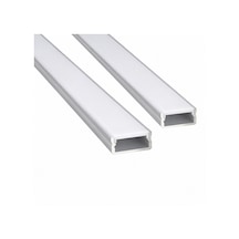 2 Li Set Led Kanal Profil Alüminyum 13x6mm 2 Metre Sıva Üstü İnce Kasa Opak Pleksi Difüzörlü Lineer Led Kanal 2128