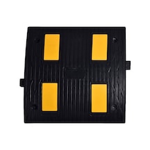 Reflektifli Kauçuk Hız Kesici 4 Bantlı. Yol Kasisi 50 x 50 x 4.5
