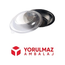 Yorulmaz Ambalaj Kullan At Plastik Yemek Taşıma Kabı Kapaklı 25 Adet