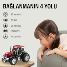 Büro Ev Ofis Cihazları İçin Traktör Motifli Bluetooth Hoparlör