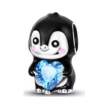 Fubena Buz Kalpli Penguen Gümüş Charm