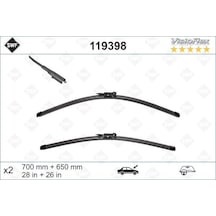 Sılecek - 296 - Supurgesı Takımı 700mm / 650mm Mercedes Vıto W639 - Muratech - 03 Swf