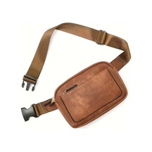 Sunshine011 1 Adet Koyu Kahverengi Ayarlanabilir Askılı Bel Çantası, Hafif Fermuarlı Koşu Ve Spor İçin 1 Adet Koyu Kahverengi