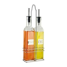 Metal Stantlı Cam Sosluk Yağlık Sirkelik 150 ML 24Cm
