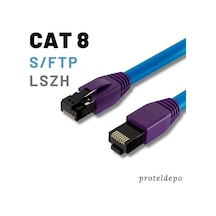 Irenıs 50 Cm Cat8 Kablo S/ftp Lszh Ethernet Network Lan Ağ Kablosu