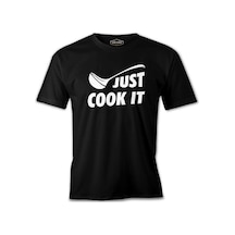 Just Cook It Siyah Erkek Tshirt 001