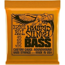 Ernie Ball P02833 Hybrid Slinky Nickel 45-105 4 Telli Bas Gita