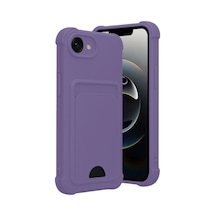 İphone 16e Kelvin Kartvizitli Silikon - Lila