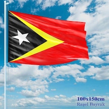 Doğu Timor Bayrağı - 100x150 Cm 1 Metre X 1,5 Metre - Raşel Kumaş 1