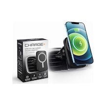 Charge+ Magsafe Araç İçi Kablosuz Şarj Cihazı 15w Hızlı Şarj Manyetik Telefon Tutucu Usb-c Uyumlu 15 14 13 12