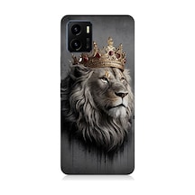 Vivo Y15s Uyumlu Kral Aslanın Gururlu Bakışı Desenli Silikon Kılıf Çok Renkli