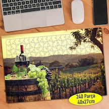 Toskana İtalya Üzüm Şarabı 240 Parça Puzzle Yapboz-101512124
