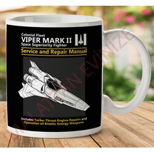1-623 Battlestar Galactica Viper İki Tarafı Baskılı Kupa Bardak.jpg