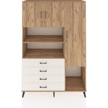 Hyperion Dolap 8 Raflı 4 Çekmeceli 3 Kapaklı 132x44x195 Çam-ç... Çam