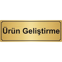 Ürün Geliştirme Yönlendirme Levhası 7Cmx20Cm Altın Renk Metal