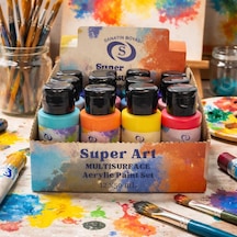 Lexroo Superart Akrilik Boya Seti 12'li 12x50 Ml
