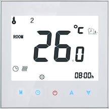 Vkemall 16A 95-240v Haftalık Programlanabilir Lcd Ekran Dokunmatik Ekran Elektrikli Isıtıcı