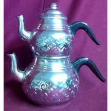Bakır Çay Demliği Takımı