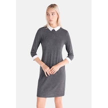 Colin's Colins Regular Fit Düz Kadın Antrasit Uzun Kol Elbise Cl1065289 Q1.v1 Anm Antra Melanj