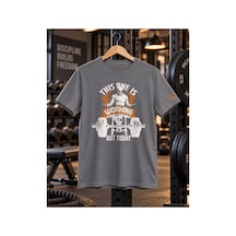 Segungear Gem Fitness Erkek Regular Fit Baskılı Spor Tişört Gri - 931501838 Gri