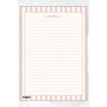 A4 Bloknot Çizgili Defter - 50 Yaprak - Memopad - Notepad - Not Defteri - Not Kağıdı - 4184 Çok Renkli