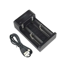 Pazly Sringsun 18650 Pil Akıllı Şarj Cihazı 5v 2a Usb 2 Yuva Bağımsız Şarj Taşınabilir Li-ion Pil Şarjör