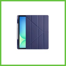 Bezos Apple iPad Uyumlu Pro 13 2024 Kılıf Kalemlikli Hugo Tablet Kılıfı - Lacivert Dmc