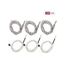 Xindoker Yükseltilmiş Güç Ve Dayanıklı 304 Paslanmaz Çelik Kartuş Isıtıcı - 50w, 340-350 C, 1m Kablo