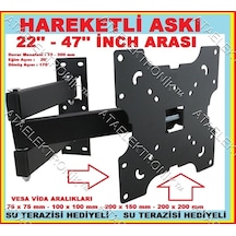 Samsung Uyumlu 30 32 40 42'' İnch Led Televizyon Hareketli Askı Tvs75