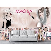 Güzellik Salonu İçin Özel Tasarım Duvar Kağıdı (393767477)
