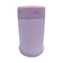 Çelik İçli Termos 500 Ml Çelik Kaşık İle Mor-pembe Genel