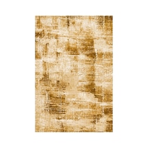 Kartela Halı Lora Halı Kaymaz Taban Makinede Yıkanabilir Halı Hardal Sarısı - 60 X 90 Cm