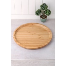 Yuvarlak Tabak 25cm Royaleks-yuv2525 Ahşap