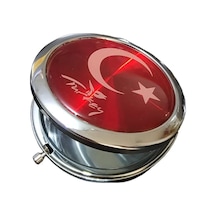 Türk Bayraklı El Aynası St00162 Çok Renkli