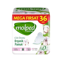 Molped Pure & Soft Gece Hijyenik Ped 36'lı Uzun, Yumuşak Ve Nefes Alabilir 4'li Avantaj Paketi Tarı