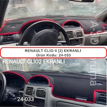 RENAULT CLİO II (2) EKRANLI TORPİDO  KORUMASI / HALISI / ÖRTÜSÜ