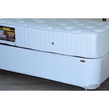 Suni Deri Beyaz Silinebilir Kumaş Metal Transmisyon Çelik 120*200 cm, Ortopedik Cotton Kumaş Yatak